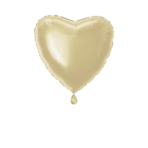 Grote foto solid heart foil balloon 18 packaged gold verzamelen overige verzamelingen