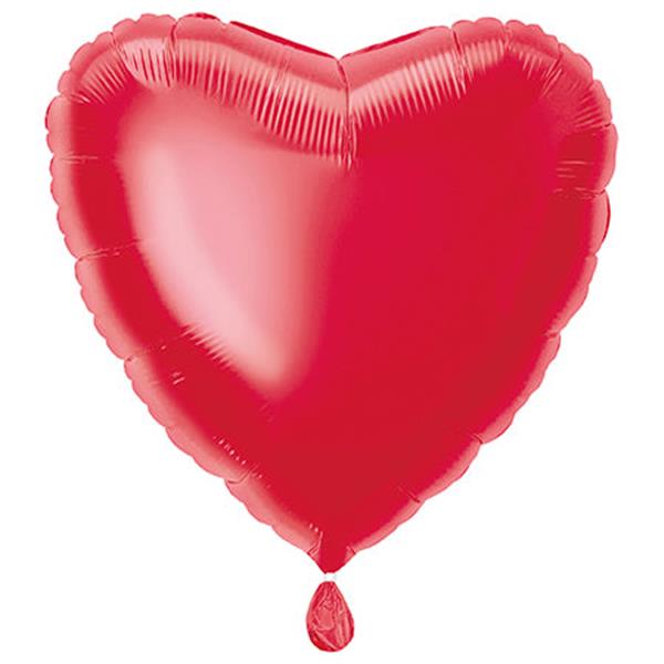 Grote foto solid heart foil balloon 18 packaged red verzamelen overige verzamelingen