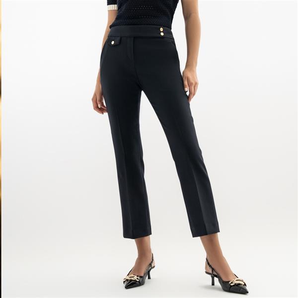 Grote foto seductive broek inez doppio ceramica ecru kleding dames spijkerbroeken en jeans