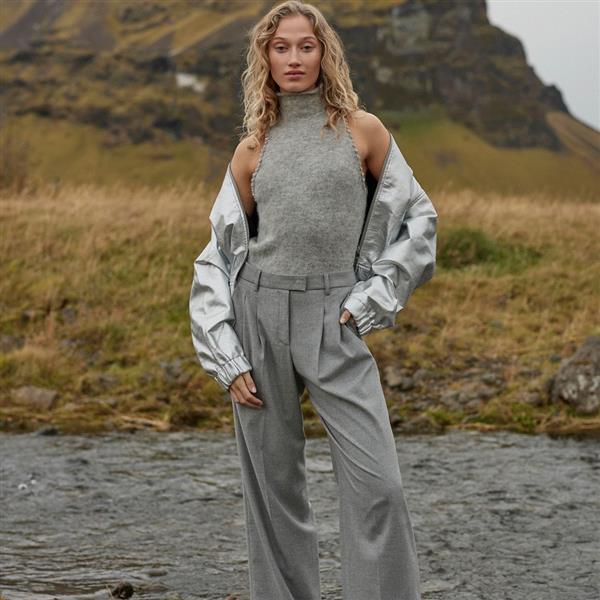 Grote foto seductive broek cercia chino wijd maat 38 kleding dames spijkerbroeken en jeans