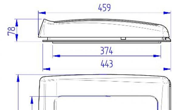 Grote foto thule vent 12v translucent caravans en kamperen caravan accessoires