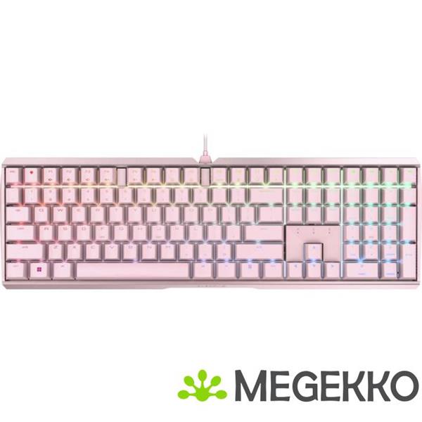 Grote foto cherry mx board 3.0s rgb mx brown rgb mechanisch roze toetsenbord computers en software toetsenborden