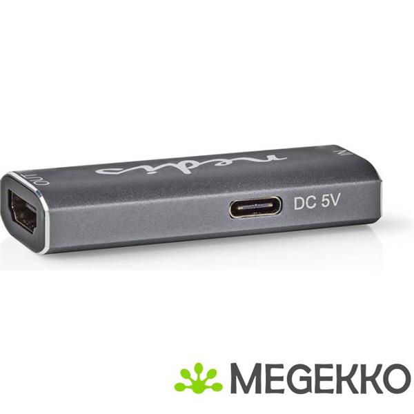 Grote foto hdmi repeater 25 m 8k 60hz 0 gbps aluminium antraciet computers en software overige computers en software
