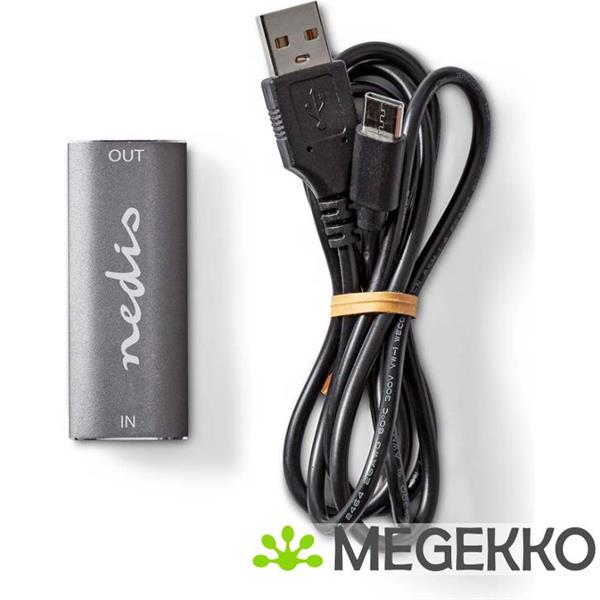 Grote foto hdmi repeater 25 m 8k 60hz 0 gbps aluminium antraciet computers en software overige computers en software