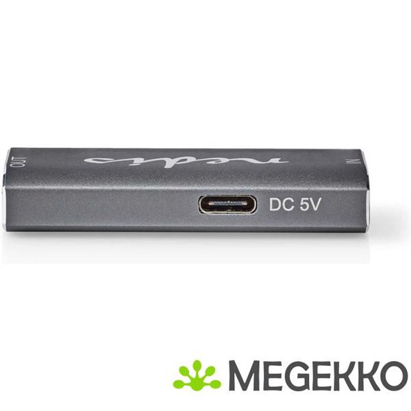 Grote foto hdmi repeater 25 m 8k 60hz 0 gbps aluminium antraciet computers en software overige computers en software