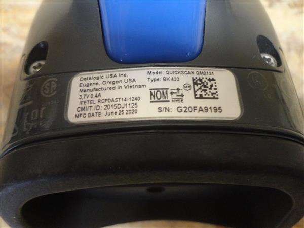 Grote foto datalogic quickscan qm2131 1d wireless barcode scanner usb computers en software scanners