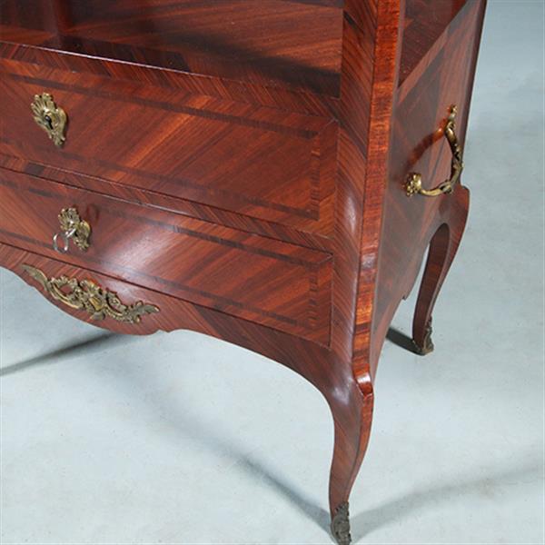 Grote foto uitzonderlijke kwaliteit etagiere of commode napoleon iii ca 1865 palissander en brons no.281445 antiek en kunst stoelen en banken