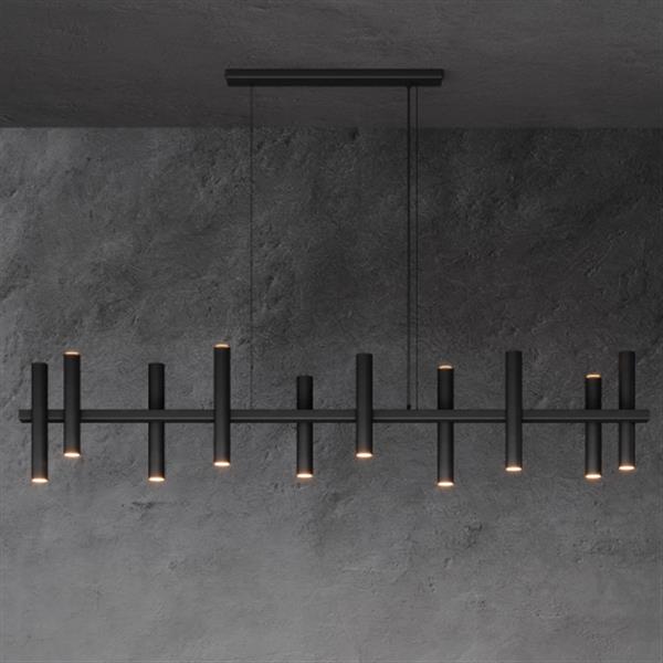 Grote foto stelvio hanglamp 190cm 10 buizen 14 lichts huis en inrichting eettafels