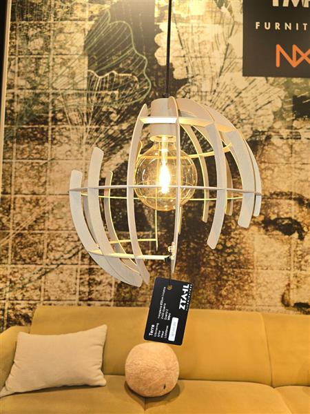 Grote foto terra hanglamp rond 35 cm huis en inrichting eettafels
