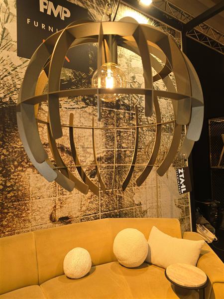 Grote foto terra hanglamp rond 35 cm huis en inrichting eettafels