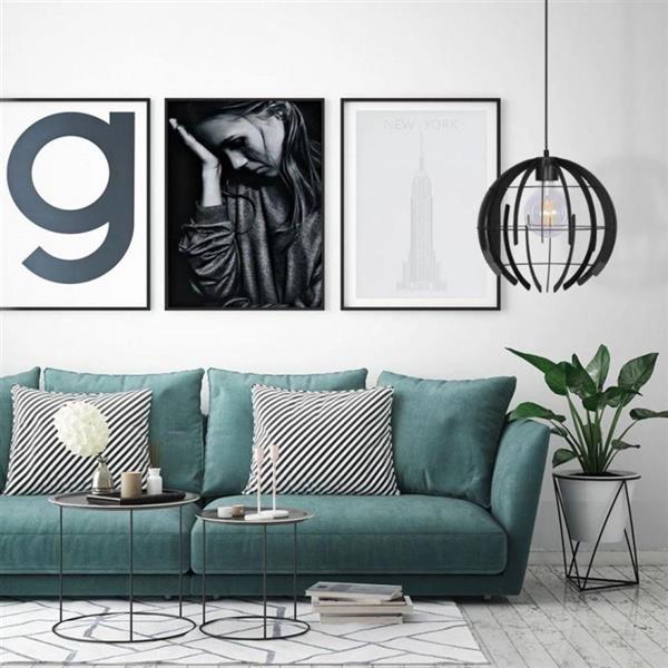 Grote foto terra hanglamp rond 35 cm huis en inrichting eettafels