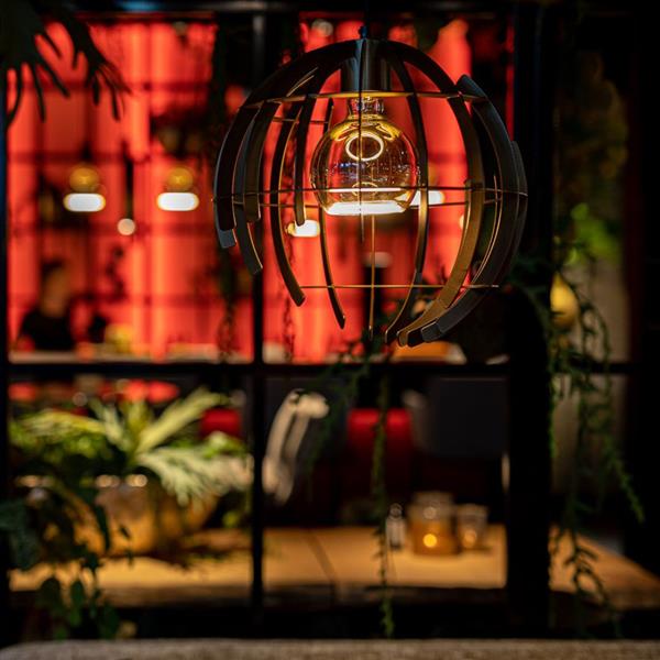 Grote foto terra hanglamp rond 35 cm huis en inrichting eettafels