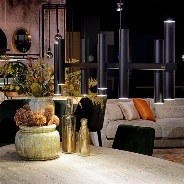Grote foto stelvio hanglamp 140cm 8 buizen 10 lichts huis en inrichting eettafels