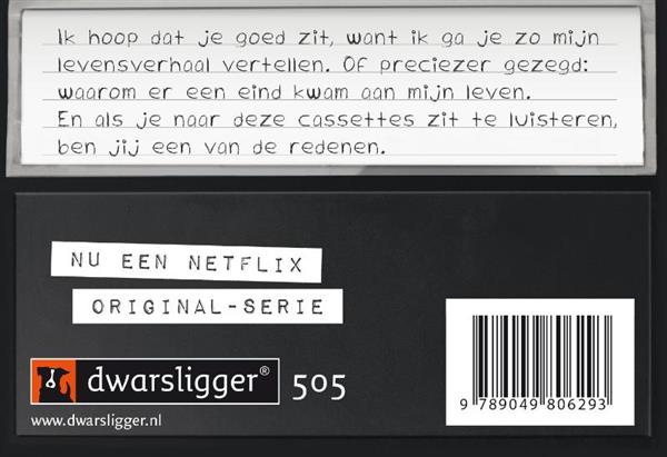 Grote foto thirteen reasons why dwarsligger 505 boeken jeugd 13 jaar en ouder