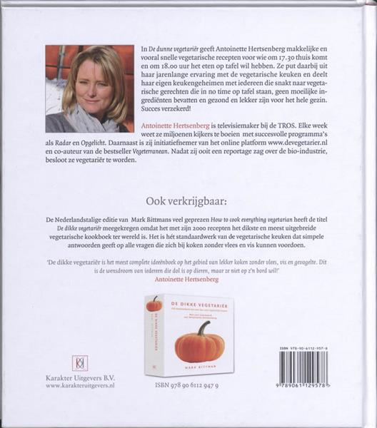 Grote foto de dunne vegetari r boeken kookboeken