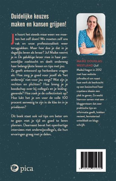 Grote foto de gelukkige leraar boeken studieboeken