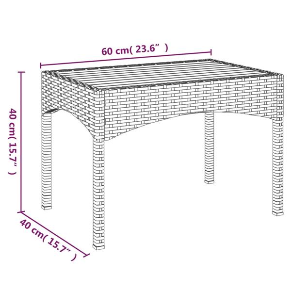 Grote foto vidaxl tuinstoelen 2 st verstelbaar met tafel poly rattan zwart tuin en terras tuinmeubelen