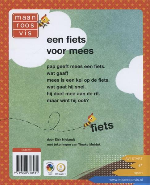 Grote foto een fiets voor mees maan roos vis boeken jeugd 13 jaar en ouder