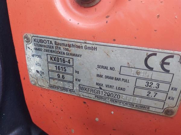 Grote foto kubota minigraver met hydro snelwissel doe het zelf en verbouw kranen en graafmachines