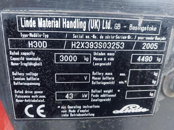 Grote foto linde h30d triplo agrarisch heftrucks