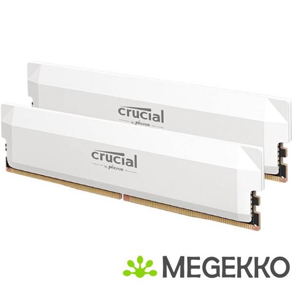 Grote foto crucial ddr5 pro 2x16gb 6400 white computers en software overige computers en software