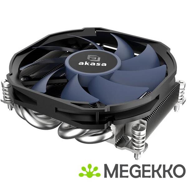 Grote foto akasa alucia h4a processor luchtkoeler 9 2 cm zwart 1 stuk s computers en software overige computers en software