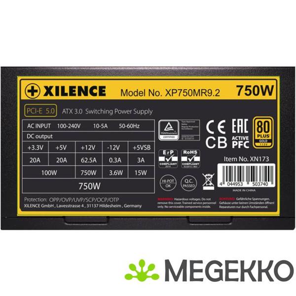 Grote foto xilence performance x series xp750mr9.2 power supply unit 750w zwart rood computers en software overige