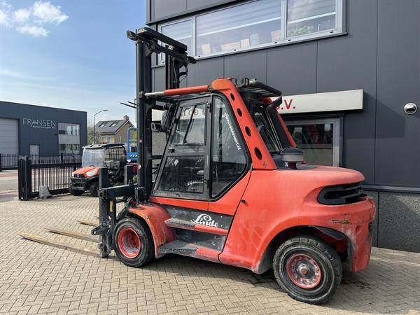 Grote foto heftruck linde h80d 900 03 duplo sideshift vorkversteller deutz diesel agrarisch heftrucks