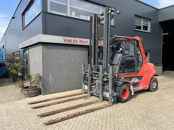 Grote foto heftruck linde h80d 900 03 duplo sideshift vorkversteller deutz diesel agrarisch heftrucks