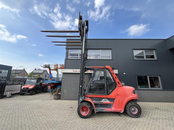 Grote foto heftruck linde h80d 900 03 duplo sideshift vorkversteller deutz diesel agrarisch heftrucks