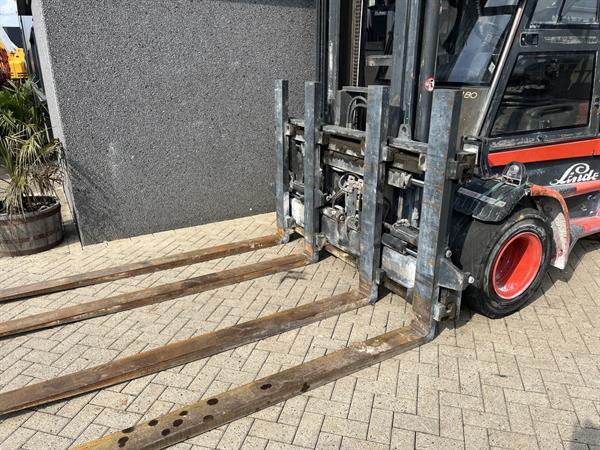 Grote foto heftruck linde h80d 900 03 duplo sideshift vorkversteller deutz diesel agrarisch heftrucks