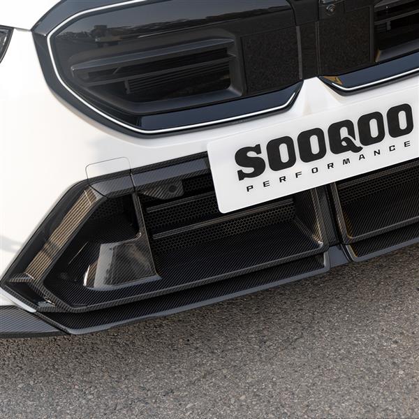 Grote foto dit betreft een bmw g90 g99 m5 carbon voorbumper lucht happer inlaat duct auto onderdelen tuning en styling