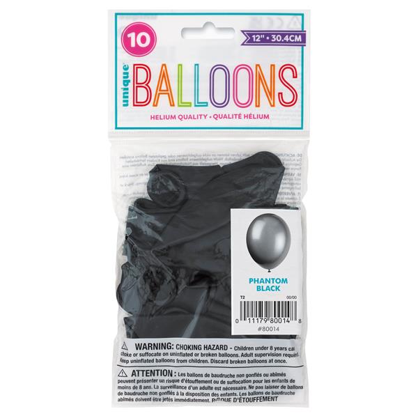Grote foto 12 premium latex balloons 10ct phantom black verzamelen overige verzamelingen