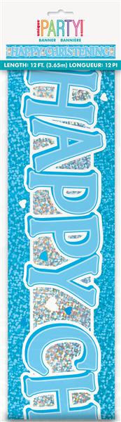 Grote foto blue christening prism banner 12 ft verzamelen overige verzamelingen