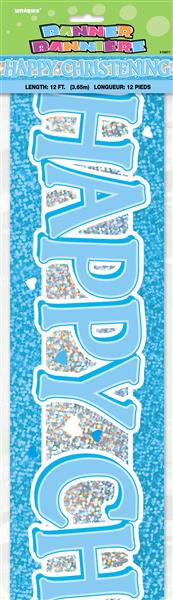 Grote foto blue christening prism banner 12 ft verzamelen overige verzamelingen