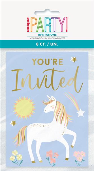 Grote foto dainty unicorn invitations 8ct verzamelen overige verzamelingen