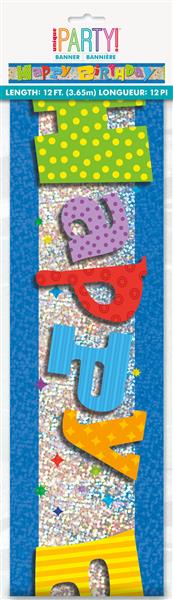 Grote foto wacky birthday prism banner 12 ft verzamelen overige verzamelingen