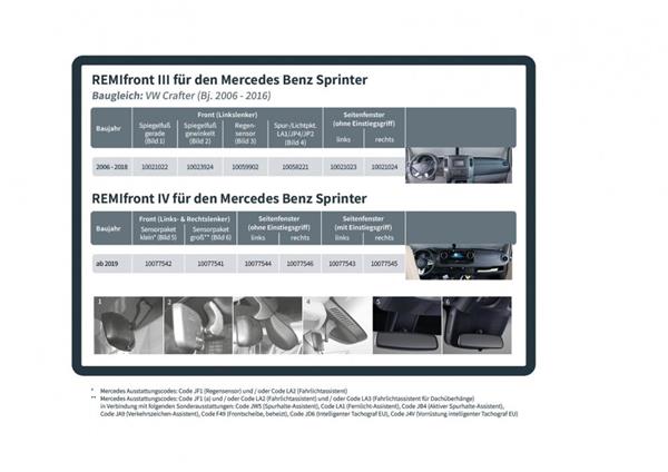 Grote foto remifront 3 mercedes sprinter 2006 2018 hoekige spiegel caravans en kamperen caravan accessoires