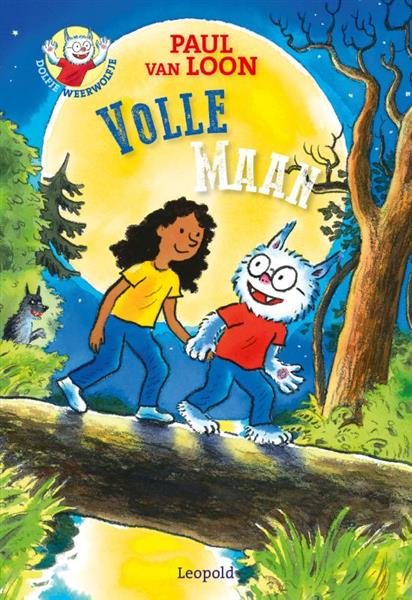 Grote foto volle maan dolfje weerwolfje 2 boeken jeugd 13 jaar en ouder