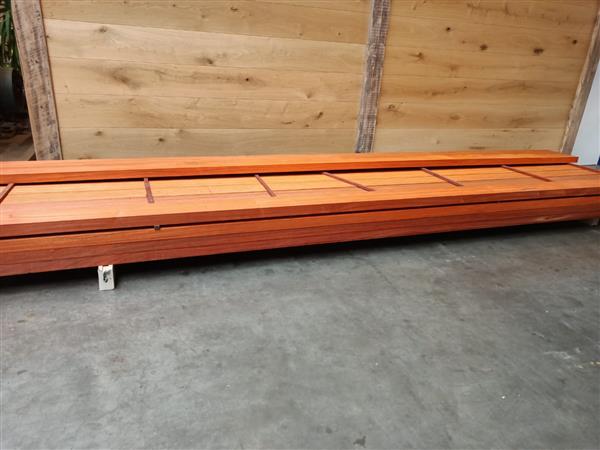 Grote foto 45x145mm padoek 395cm doe het zelf en verbouw hout en planken