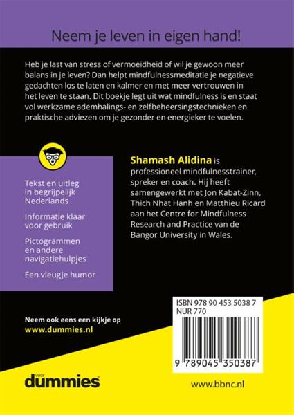 Grote foto de kleine mindfulness voor dummies voor dummies boeken psychologie