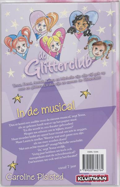 Grote foto in de musical de glitterclub boeken jeugd 13 jaar en ouder