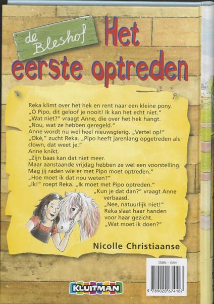 Grote foto het eerste optreden de bleshof boeken jeugd 13 jaar en ouder