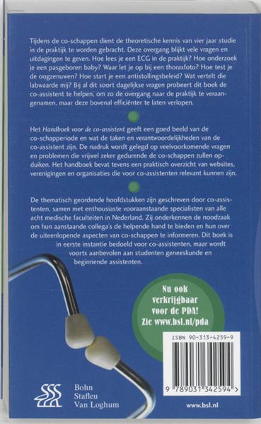Grote foto handboek voor de co assistent leidraad reeks boeken wetenschap