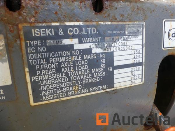 Grote foto iseki minitractor tm3160f agrarisch tractoren