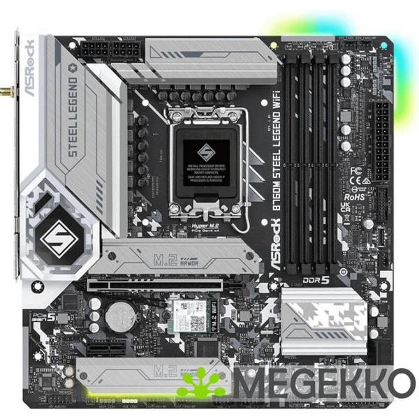 Grote foto asrock b760m steel legend wifi computers en software moederborden