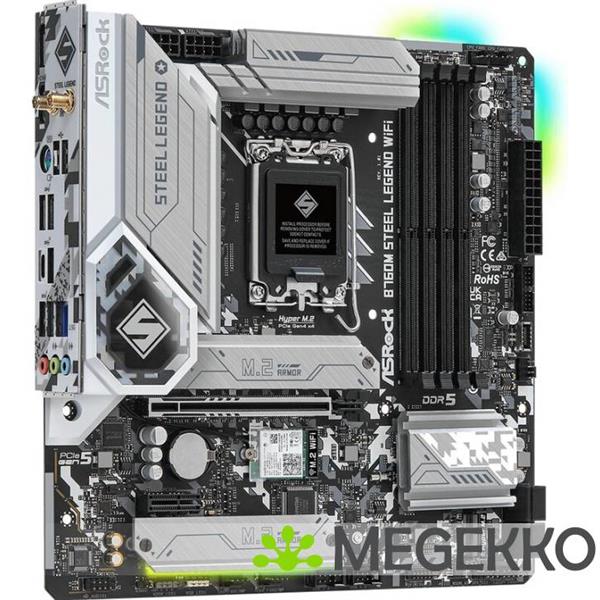 Grote foto asrock b760m steel legend wifi computers en software moederborden