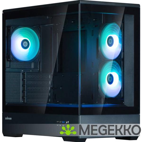 Grote foto zalman p30 black v2 mini tower zwart computers en software behuizingen en kasten