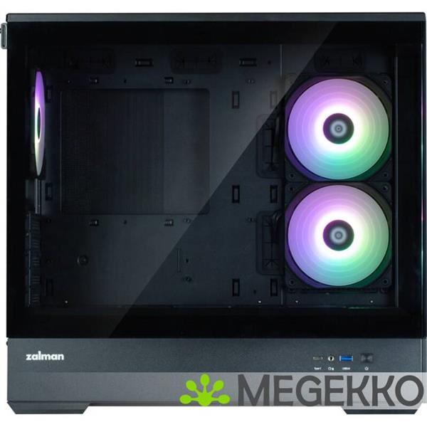 Grote foto zalman p30 black v2 mini tower zwart computers en software behuizingen en kasten