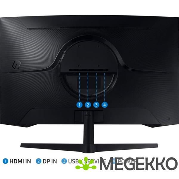 Grote foto samsung odyssey g5 ls32cg552euxen 32 quad hd 165hz curved va gaming monitor computers en software overige computers en software
